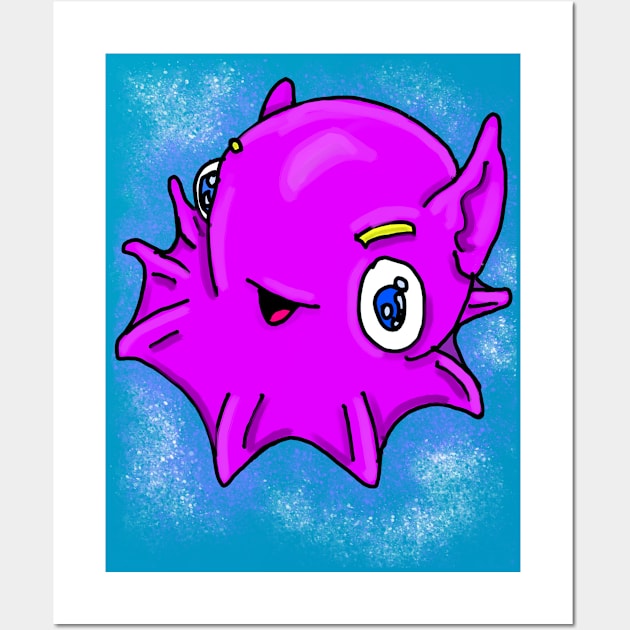 Cutiepie Octopus Wall Art by KatsMind